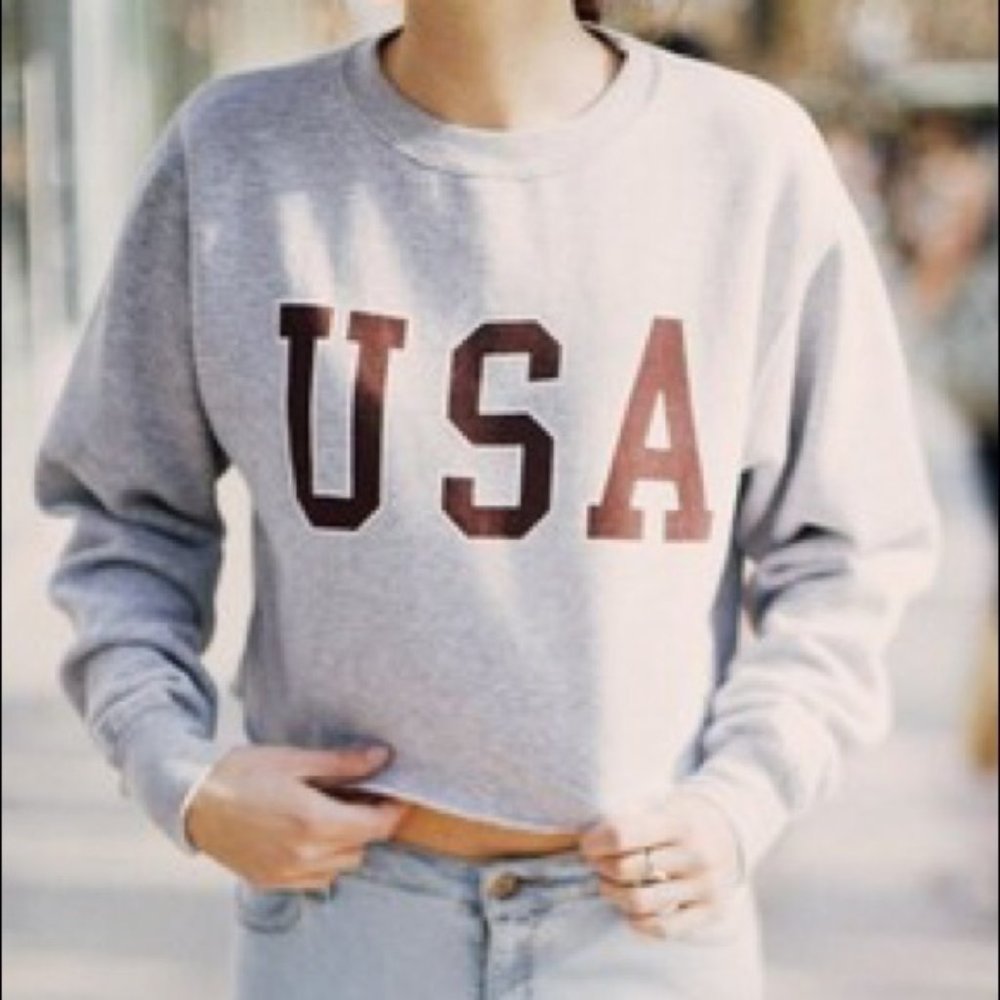 Brandy Melville USA Sweatshirt Gray